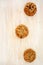 Macadamia chocolate chunk cookies abstract