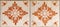 Macao Antique Art Nouveau Ceramic Tile Macau Porcelain Tiles Floral Pattern Earth Soil Retro British Style Geometry Graphic Design