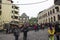 MACAO, CHINA - DECEMBER 11, 2013: Tourists visit the Historic Center of Macao.