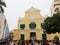 Macao, China - Feb. 9, 2019: St. Dominic`s Church at Historic Center of Macau, a UNESCO World Heritage Site. landmark and popular