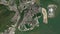 Macao outlined. Low-res satellite