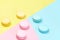 Macaron Sweets On Pastel Background