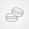 Macaron vector icon sign symbol