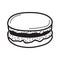 macaron. Vector illustration decorative design