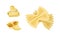 Macaroni as Dry Shaped Pasta Made with Durum Wheat Vector Set