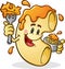 Macaroni and Cheese Cartoon Character