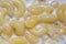 Macaroni horns in milk macro