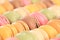 Macarons macaroons colorful cookies dessert from France