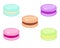 Macaroon set. Macaroon cakes of different colors - vector set of sweets. Sweet pastries, cookies