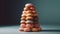 macaroons in a sweet stack generated by AI