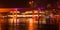 MacArthur Causeway Bridge at night