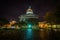 The Macarthur Memorial Museum at night, in Norfolk, Virginia.