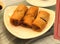 Macau Cantonese Cuisine Crispy Fried Spring Rolls Dish Worchester Sauce Snack Dish Dim Sum Restaurant Chinese Food