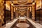 Macau, China - Apr 23, 2019: Elevator hall in Studio City hotel