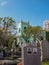 MACAU,CHINA - NOVEMBER 2018: The Saint Michael`s chapel and cemetery with graves of Catholic Macau Portuguese and Chinese