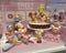 Macau Galaxy Hotel PopMart Pop Up Toy Store Mickey Mouse Minnie Dolls Figures Models Miniature Collectible Sweet Dessert Treats