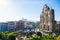 Macau - January 15, 2018 :Ruins facade of St.Paul`s Cathedral in