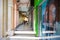 Macau - January 16, 2018 :Tourist walking along pathway inside a