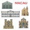 Macau landmark buildings, Portuguese architecture