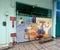 Macau Mural Chinese Rice Merchant Folding Door Painting Gate Drawing Heritage Antique Chinese Crafts Macao Street Arts Outdoor