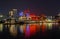 Macau Night Scenery Sands Casino Hotel Ambience Reflection Scenic Taipa Bridge Macao Tower Science Museum