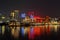 Macau Night Scenery Sands Casino Hotel Ambience Reflection Scenic Taipa Bridge Macao Tower Science Museum