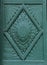 Macau Religious Architecture Ancient Handcrafted Green Wooden Door St. Dominic`s Church Exterior Sunflower Carvings Closeup