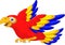 Macaw wing bird cartoon
