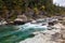 Macdonald creek in Glacier National Park