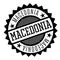 Macedonia black and white badge