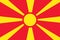 Macedonia flag. Macedonian flag .