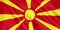 Macedonia flag waving with the wind.