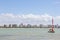 Maceio, Brazil - September, 04 2017. Pajucara beach, tourists ta