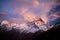 Machapuchare (Fishtail) Peak sunset