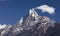 Machapuchare, Machhapuchchhre, Machhapuchhre or Fish Tail Mountain Peak Nepal Himalayas