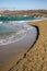 Macheria beach on Rhodos island, day time