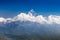 Machhapuchhre and Annapurna mountains