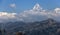 The Machhapuchhre (Fishtail) towering above the foothills