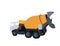 Machine Concrete Pump. Vector Illustration