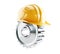 Machine gear construction helmet
