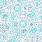 Machine learning, artificial intelligence seamless pattern