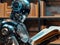 Machine Learning Concept: The Humanoid Robot Reading and Illuminating Minds