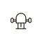 Machine, milling vector icon. Element of design tool for mobile concept and web apps vector. Thin line icon for website design and