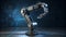 Machine Muse, A Powerful Robotic Arm in the Shadows