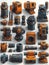 machine parts assorted background