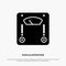 Machine, Scale, Weighing, Weight Solid Black Glyph Icon