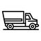 Machine tipper icon, outline style