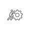 machinery, engineering icon. Element of conceptual figures for mobile concept and web apps illustration. Thin line icon for websit