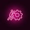 machinery, engineering neon icon. Elements of conceptual figures set. Simple icon for websites, web design, mobile app, info