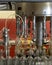 Machinery filling wine bottles at the Domaine De La Zouina Winery near Meknes, Morocco.